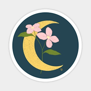 Moon Flowers Magnet